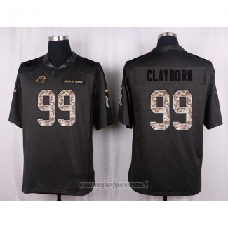 Maglia NFL Anthracite Carolina Panthers Clayborn 2016 Salute To Service