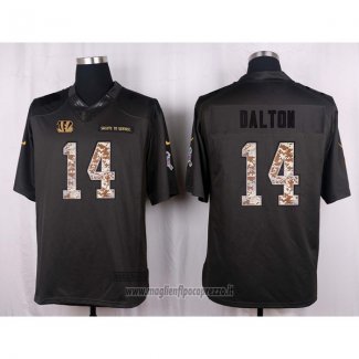 Maglia NFL Anthracite Cincinnati Bengals Dalton Apagado Salute To Service Grigio