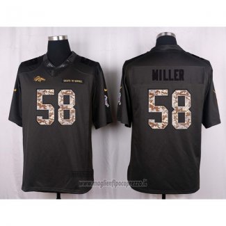 Maglia NFL Anthracite Denver Broncos Miller 2016 Salute To Service