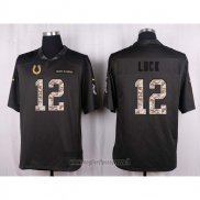 Maglia NFL Anthracite Indianapolis Colts Luck 2016 Salute To Service