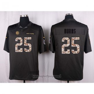 Maglia NFL Anthracite Pittsburgh Steelers Burns 2016 Salute To Service