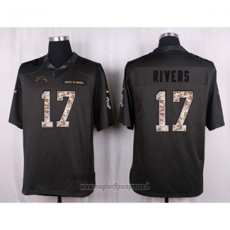 Maglia NFL Anthracite San Diego Chargers Rivers 2016 Salute To Service