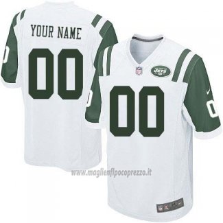 Maglia NFL Bambino New York Jets Personalizzate Bianco