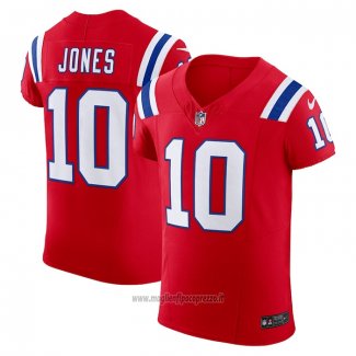 Maglia NFL Elite New England Patriots Mac Jones Alternato Vapor F.U.S.E. Rosso