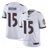 Maglia NFL Game Baltimore Ravens 15 Marquise Brown Bianco