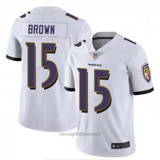 Maglia NFL Game Baltimore Ravens 15 Marquise Brown Bianco