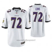 Maglia NFL Game Baltimore Ravens Alex Lewis Bianco
