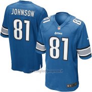 Maglia NFL Game Bambino Detroit Lions Johnson Blu