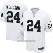 Maglia NFL Game Bambino Las Vegas Raiders Woodson Bianco
