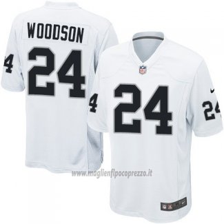 Maglia NFL Game Bambino Las Vegas Raiders Woodson Bianco