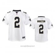 Maglia NFL Game Bambino New Orleans Saints 2 Jameis Winston Bianco