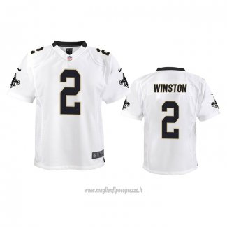 Maglia NFL Game Bambino New Orleans Saints 2 Jameis Winston Bianco