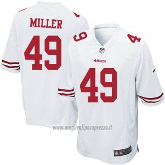 Maglia NFL Game Bambino San Francisco 49ers Miller Bianco