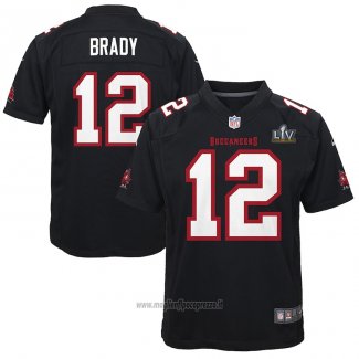 Maglia NFL Game Bambino Tampa Bay Buccaneers Tom Brady Nero