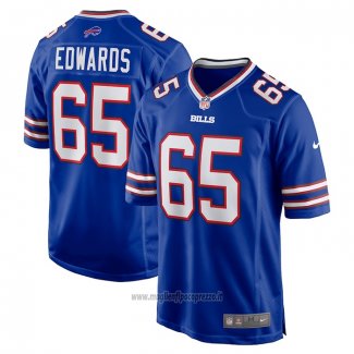Maglia NFL Game Buffalo Bills Mike Edwards 65 Blu