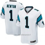 Maglia NFL Game Carolina Panthers Newton Bianco