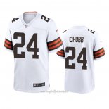 Maglia NFL Game Cleveland Browns Nick Chubb 2020 Bianco