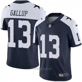 Maglia NFL Game Dallas Cowboys 13 Michael Gallup Throwback Blu