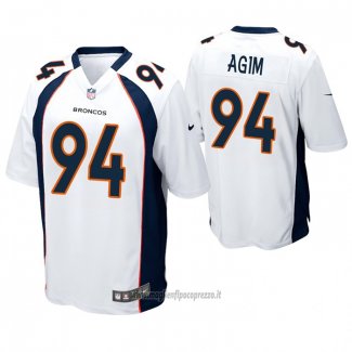 Maglia NFL Game Denver Broncos 94 Mctelvin Agim Bianco