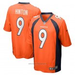 Maglia NFL Game Denver Broncos Kendall Hinton 9 Arancione