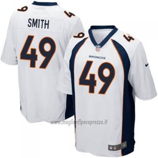 Maglia NFL Game Denver Broncos Smith Bianco