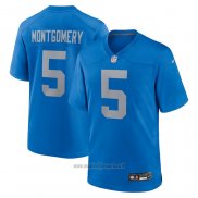 Maglia NFL Game Detroit Lions David Montgomery Alternato Blu