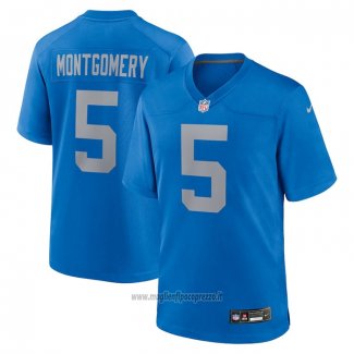 Maglia NFL Game Detroit Lions David Montgomery Alternato Blu