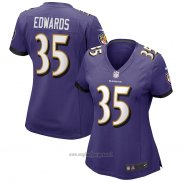 Maglia NFL Game Donna Baltimore Ravens Gus Edwards Viola