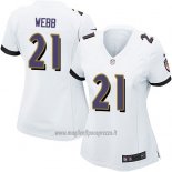 Maglia NFL Game Donna Baltimore Ravens Webb Bianco
