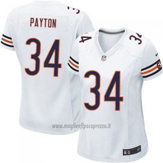 Maglia NFL Game Donna Chicago Bears Payton Bianco