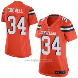 Maglia NFL Game Donna Cleveland Browns Crowell Arancione