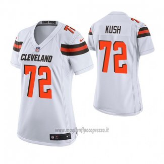 Maglia NFL Game Donna Cleveland Browns Eric Kush Bianco