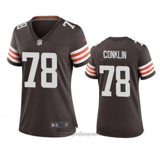 Maglia NFL Game Donna Cleveland Browns Jack Conklin Marrone