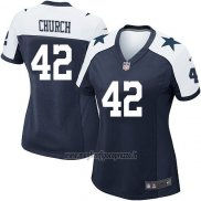 Maglia NFL Game Donna Dallas Cowboys Church Blu Bianco