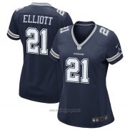 Maglia NFL Game Donna Dallas Cowboys Ezekiel Elliott Blu