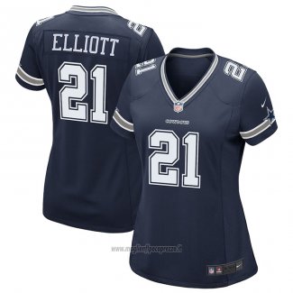 Maglia NFL Game Donna Dallas Cowboys Ezekiel Elliott Blu