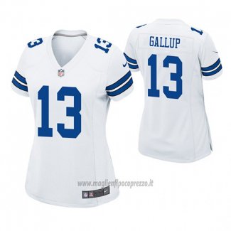 Maglia NFL Game Donna Dallas Cowboys Michael Gallup Bianco