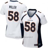 Maglia NFL Game Donna Denver Broncos Miller Bianco