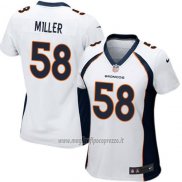 Maglia NFL Game Donna Denver Broncos Miller Bianco