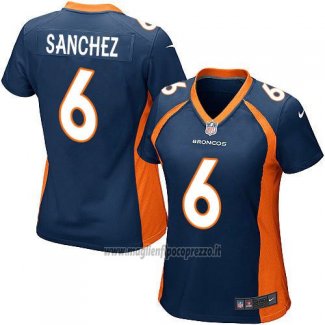 Maglia NFL Game Donna Denver Broncos Sanchez Blu
