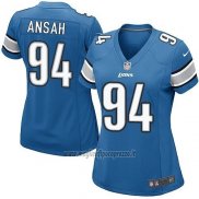 Maglia NFL Game Donna Detroit Lions Ansah Blu