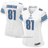 Maglia NFL Game Donna Detroit Lions Johnson Bianco