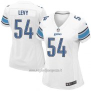 Maglia NFL Game Donna Detroit Lions Levy Bianco