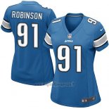 Maglia NFL Game Donna Detroit Lions Robinson Blu