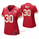 Maglia NFL Game Donna Kansas City Chiefs Charcandrick West Rosso