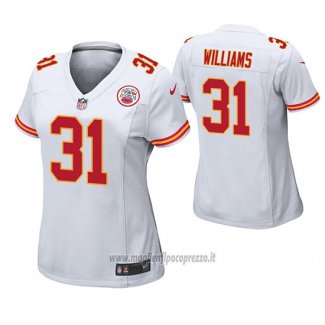 Maglia NFL Game Donna Kansas City Chiefs Darrel Williams Bianco