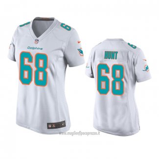 Maglia NFL Game Donna Miami Dolphins Robert Hunt Bianco