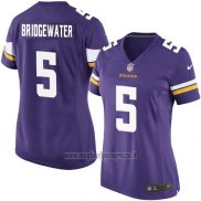 Maglia NFL Game Donna Minnesota Vikings Briogewater Viola