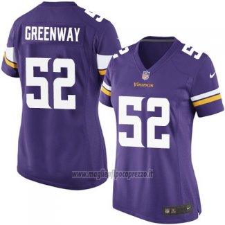 Maglia NFL Game Donna Minnesota Vikings Greenway Viola