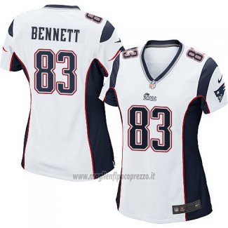 Maglia NFL Game Donna New England Patriots Bennett Bianco